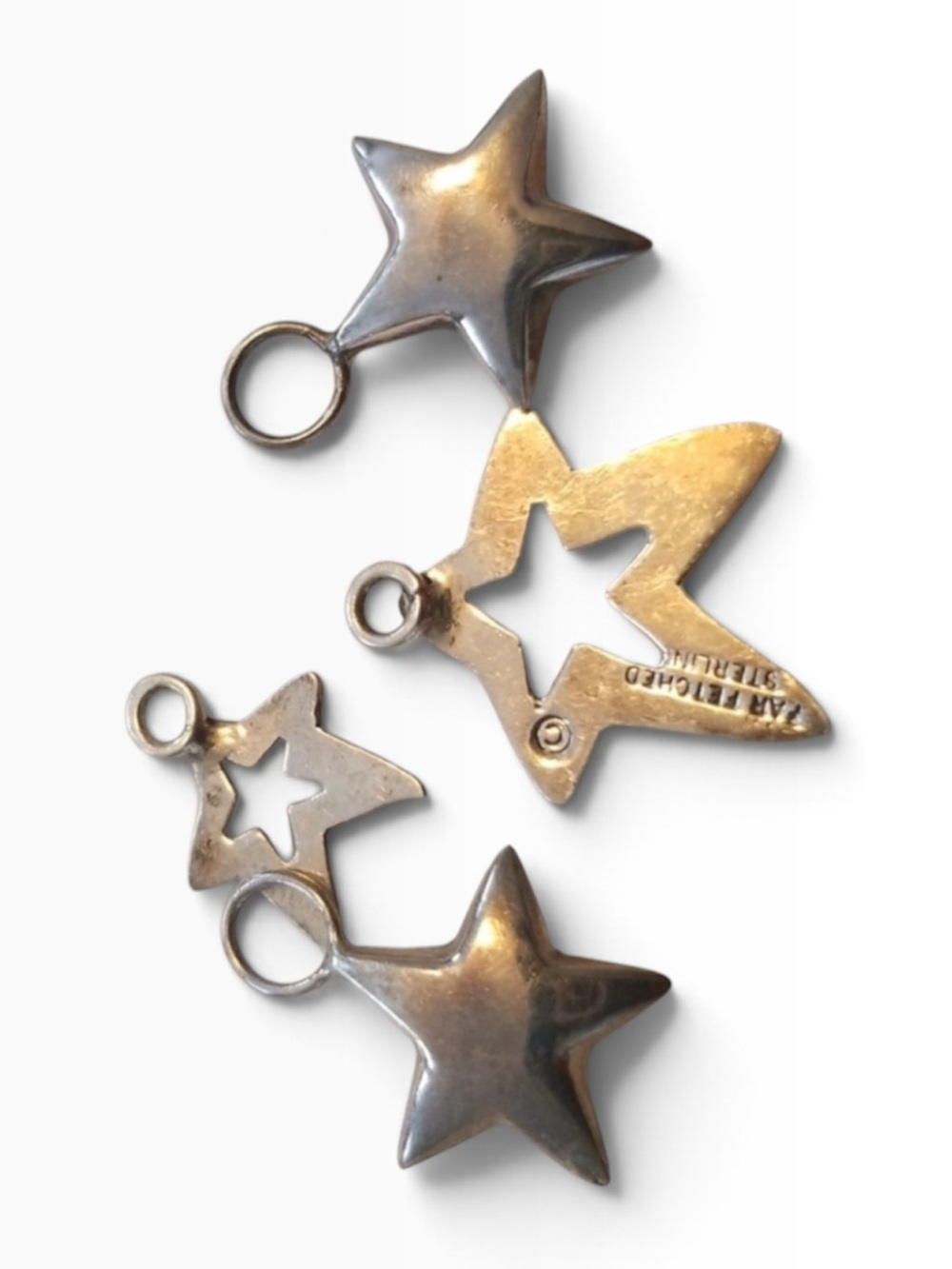 RARE Far Fetched Vintage Sterling Silver Celestial Charms Set